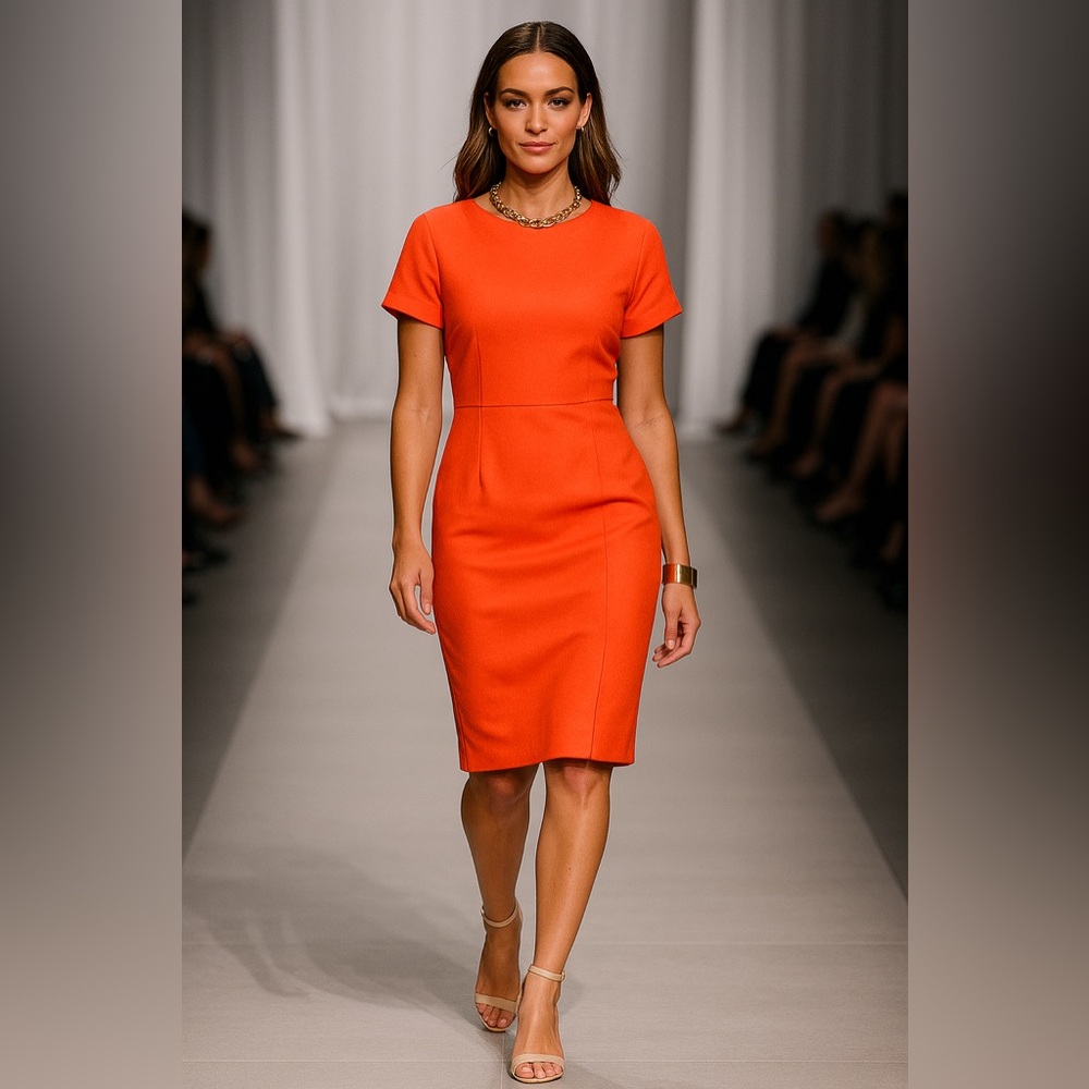 🛍️ Dress - Orange Peel Satin Dress by Zaful